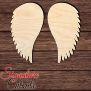 Wings 011 Shape Cutout in Wood, Acrylic or Acrylic Mirror - Signature Cutouts