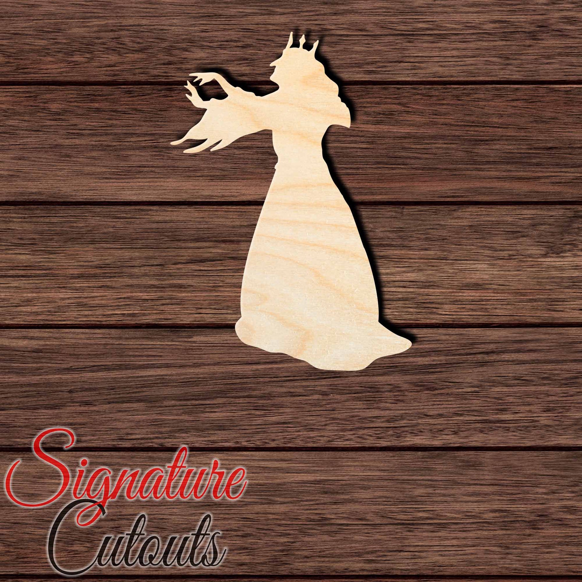 Witch 001 Shape Cutout in Wood, Acrylic or Acrylic Mirror - Signature Cutouts
