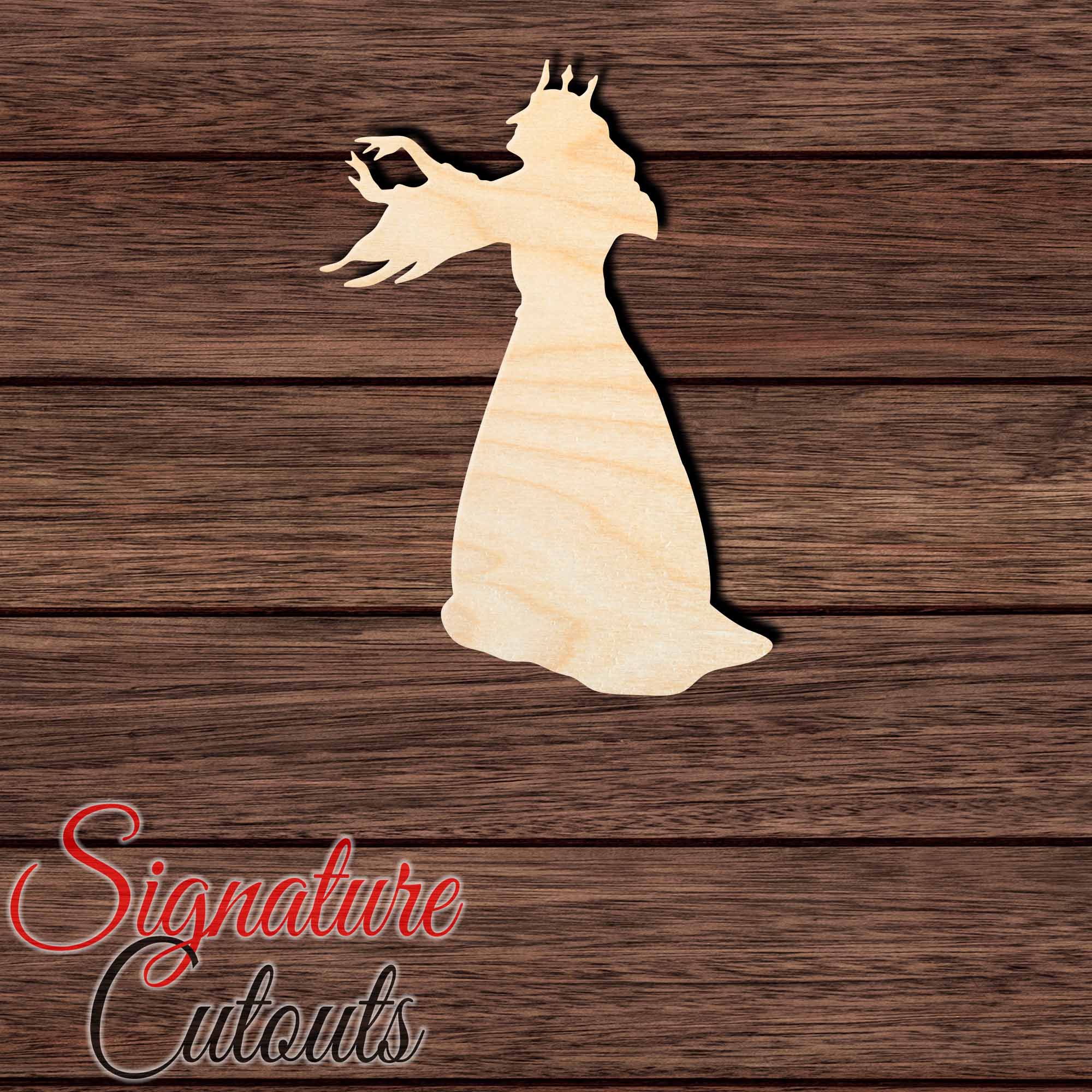 Witch 001 Shape Cutout in Wood, Acrylic or Acrylic Mirror - Signature Cutouts