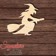Witch 002 Shape Cutout in Wood, Acrylic or Acrylic Mirror - Signature Cutouts