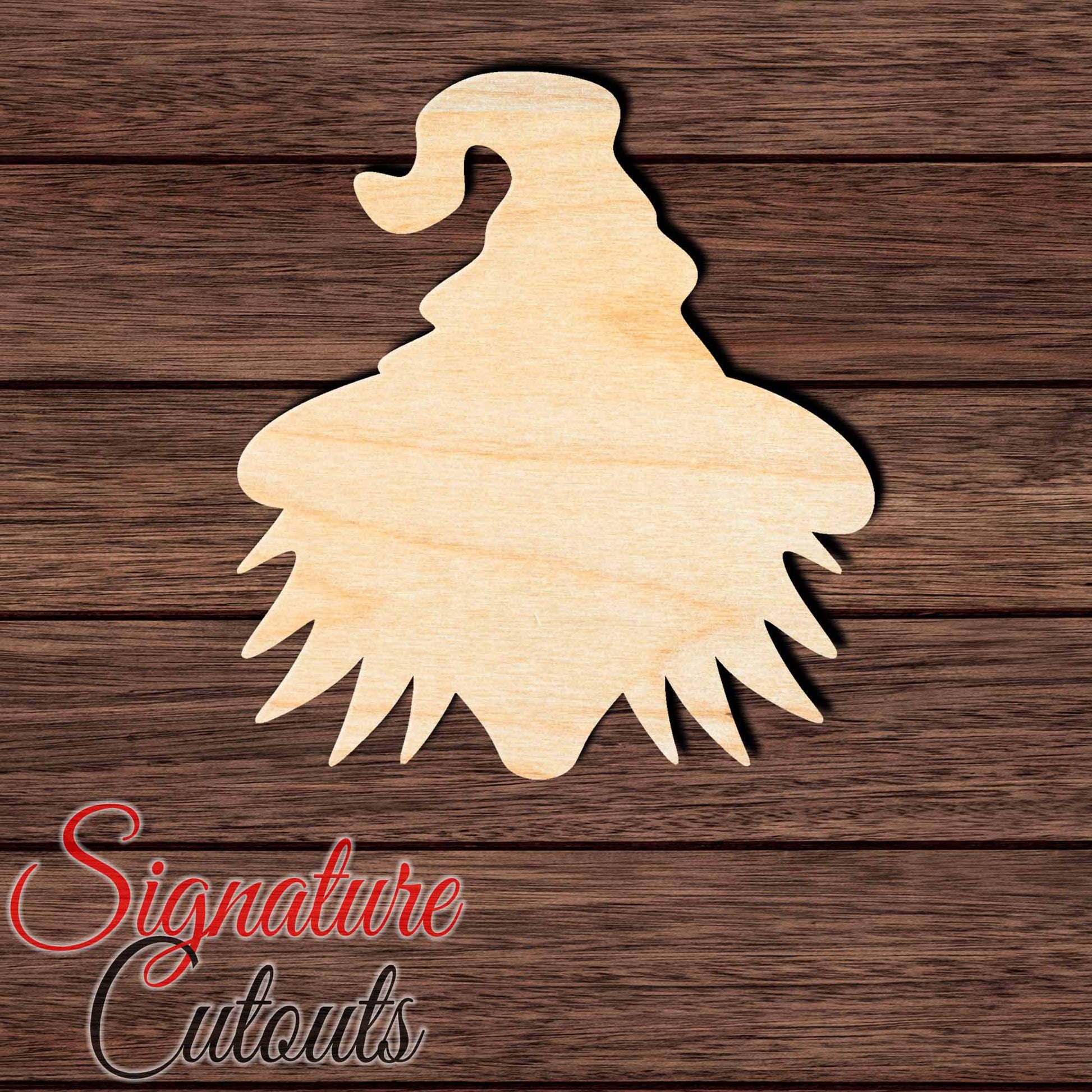 Witch Head 001 Shape Cutout in Wood, Acrylic or Acrylic Mirror - Signature Cutouts