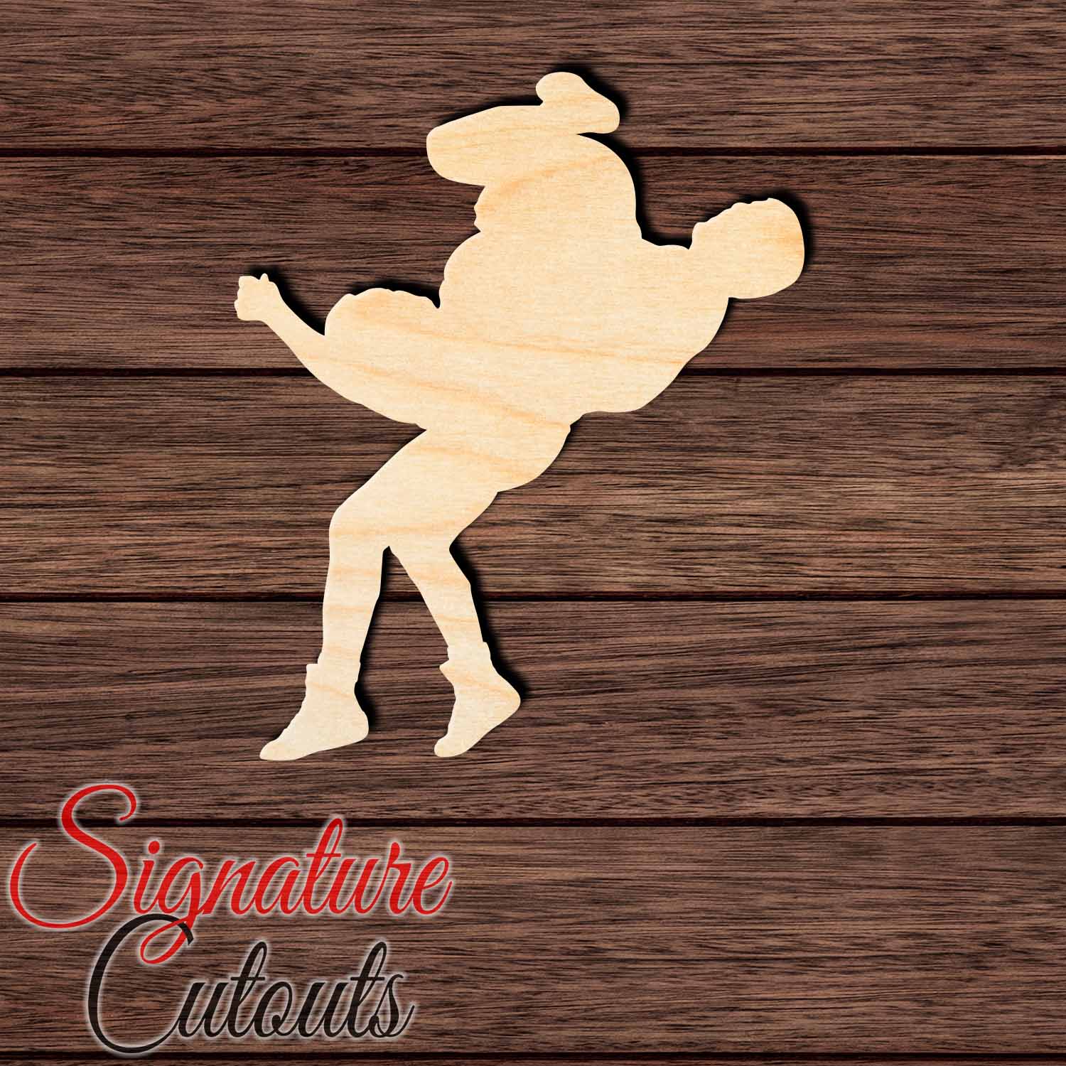 Wrestling 002 Shape Cutout in Wood, Acrylic or Acrylic Mirror - Signature Cutouts