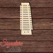 Xylophone 002 Shape Cutout in Wood, Acrylic or Acrylic Mirror - Signature Cutouts