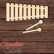 Xylophone 003 Shape Cutout in Wood, Acrylic or Acrylic Mirror - Signature Cutouts