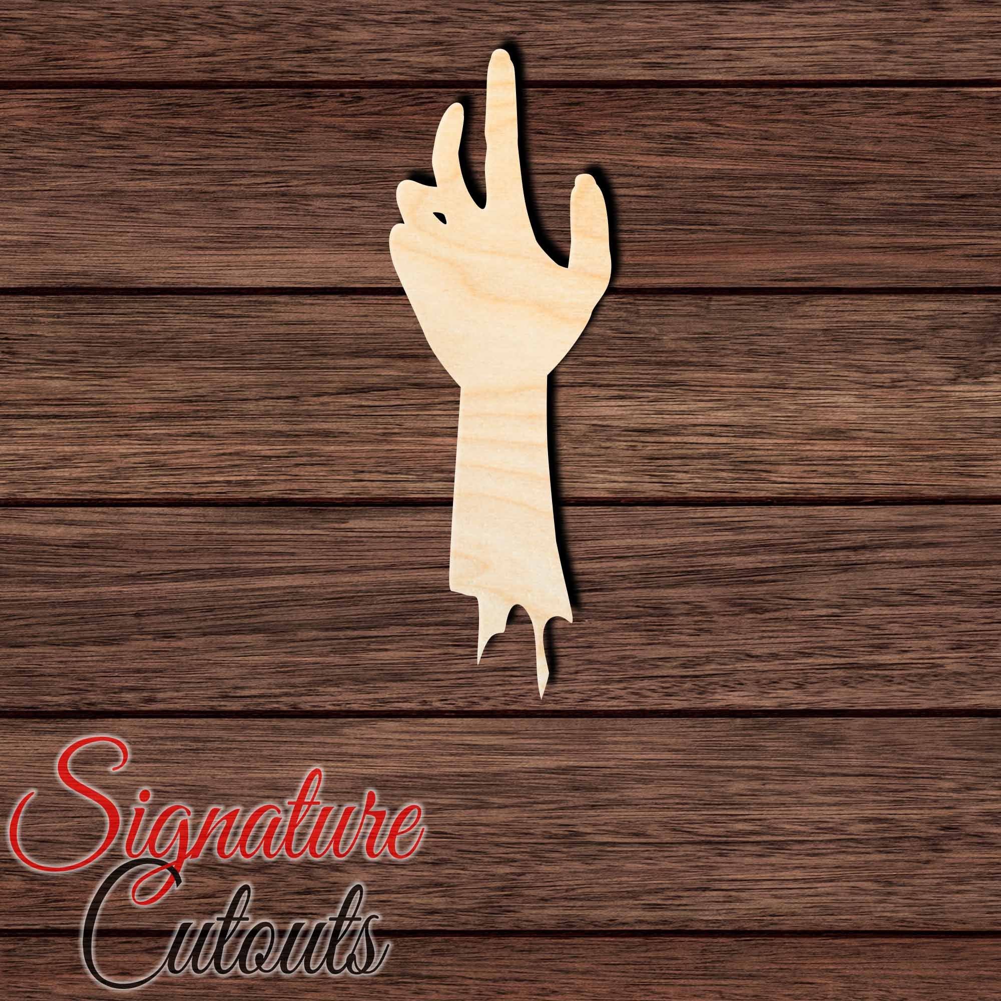 Zombie Hand 001 Shape Cutout - Signature Cutouts